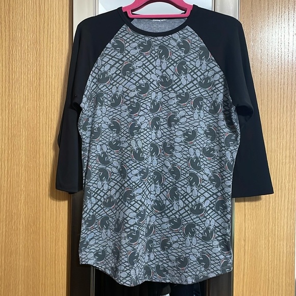 LuLaRoe Tops - LuLaRoe Disney Mickey Mouse size Small tunic length blouse solid sleeves